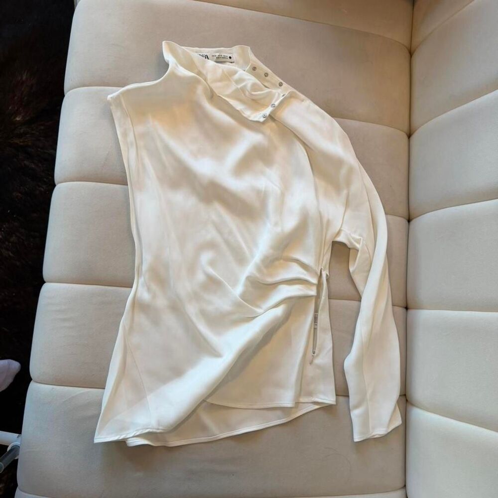 Zara White Blouse XS